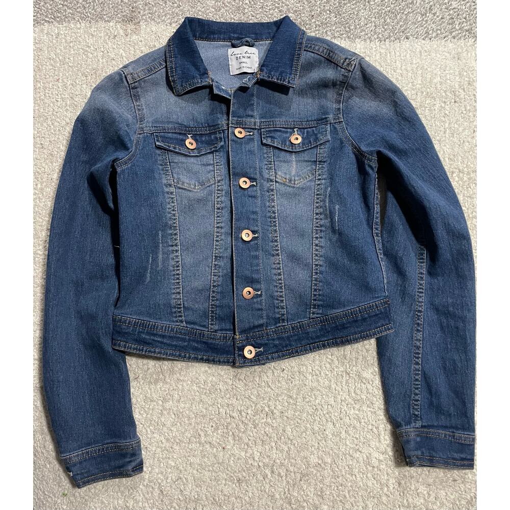 Love Tree Denim Jacket Women's Size Small Blue Jean 8400JH  Medium Wash